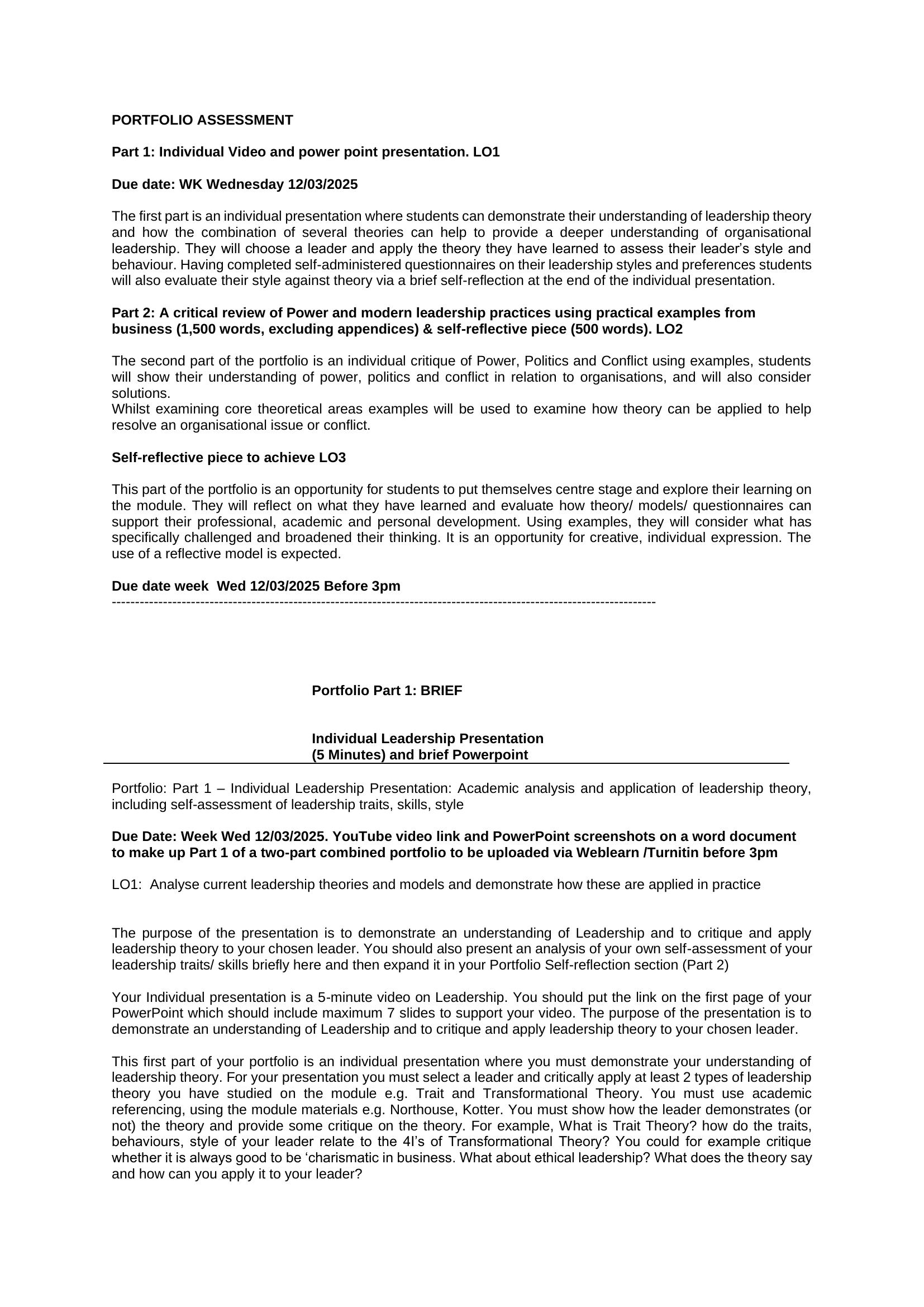 MN5067QA Assessment Brief