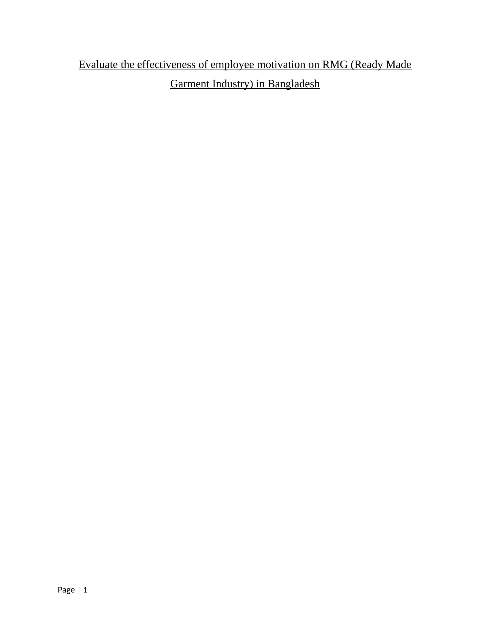 Chapter 1 Introduction Rmg In Bangladesh